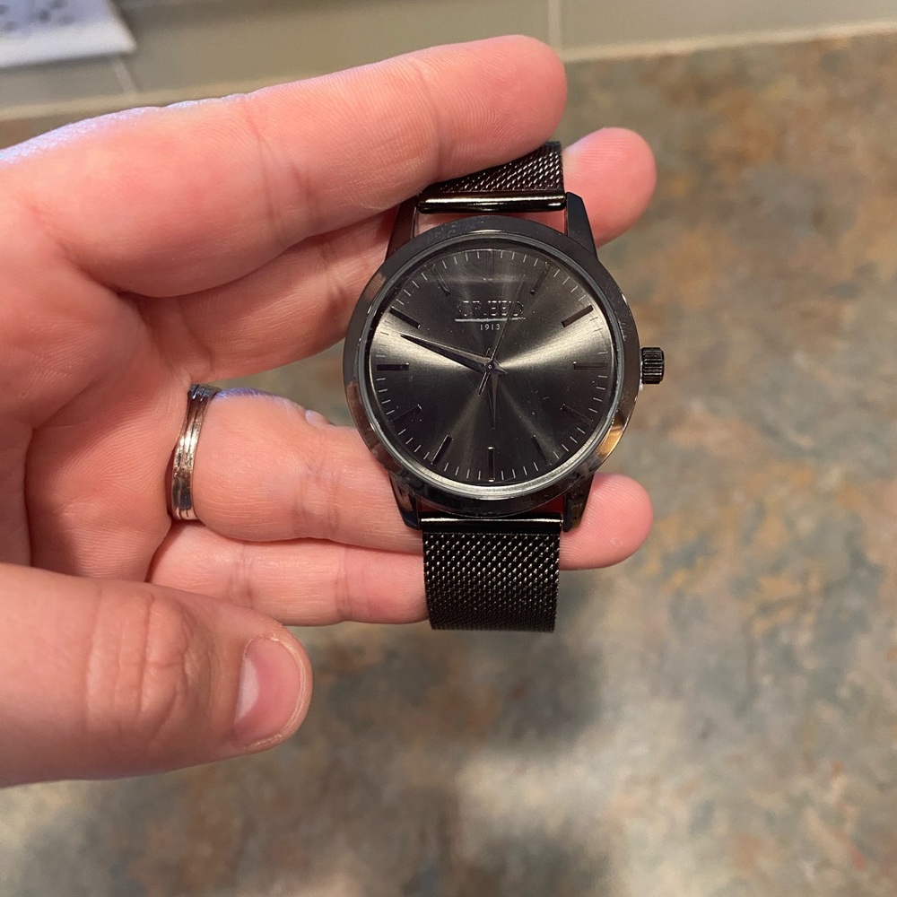 Creed Black Mesh Strap Watch - Picture 3 of 8
